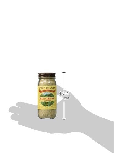 Spice Islands Beau Monde Seasoning jar in a kitchen scene ready for everyday meals