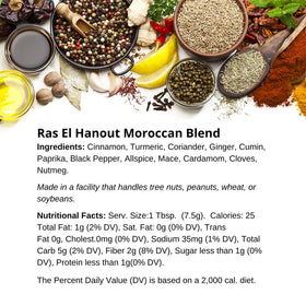 SPICE + LEAF Ras El Hanout on rice demonstrates balanced warmth and aroma.