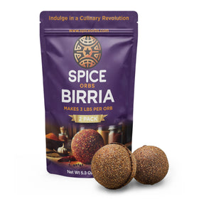 Spice Orbs Medium Birria Orb 2-pack packaging for quick weeknight meals.