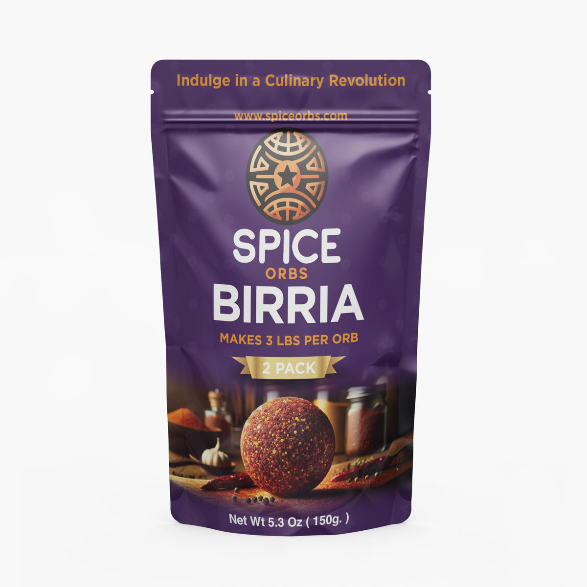 Spice Orbs Medium Birria Orb serving idea for birria soup or stew depth.