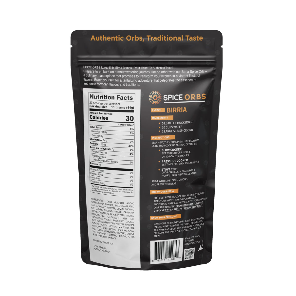Spice Orbs small batch premium quality depicts artisanal depth without artificial fillers.