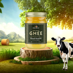 SPICE OUTLET ghee in a kitchen setting over bread