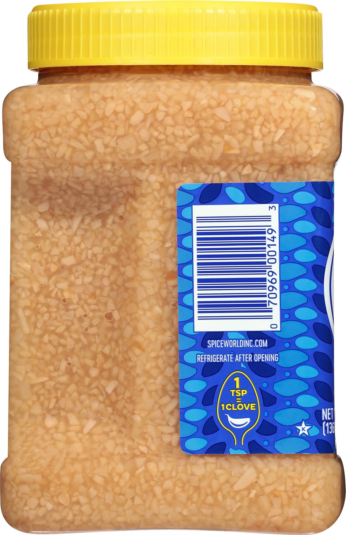 Spice World minced garlic sizzling in a pan heightening savory notes.