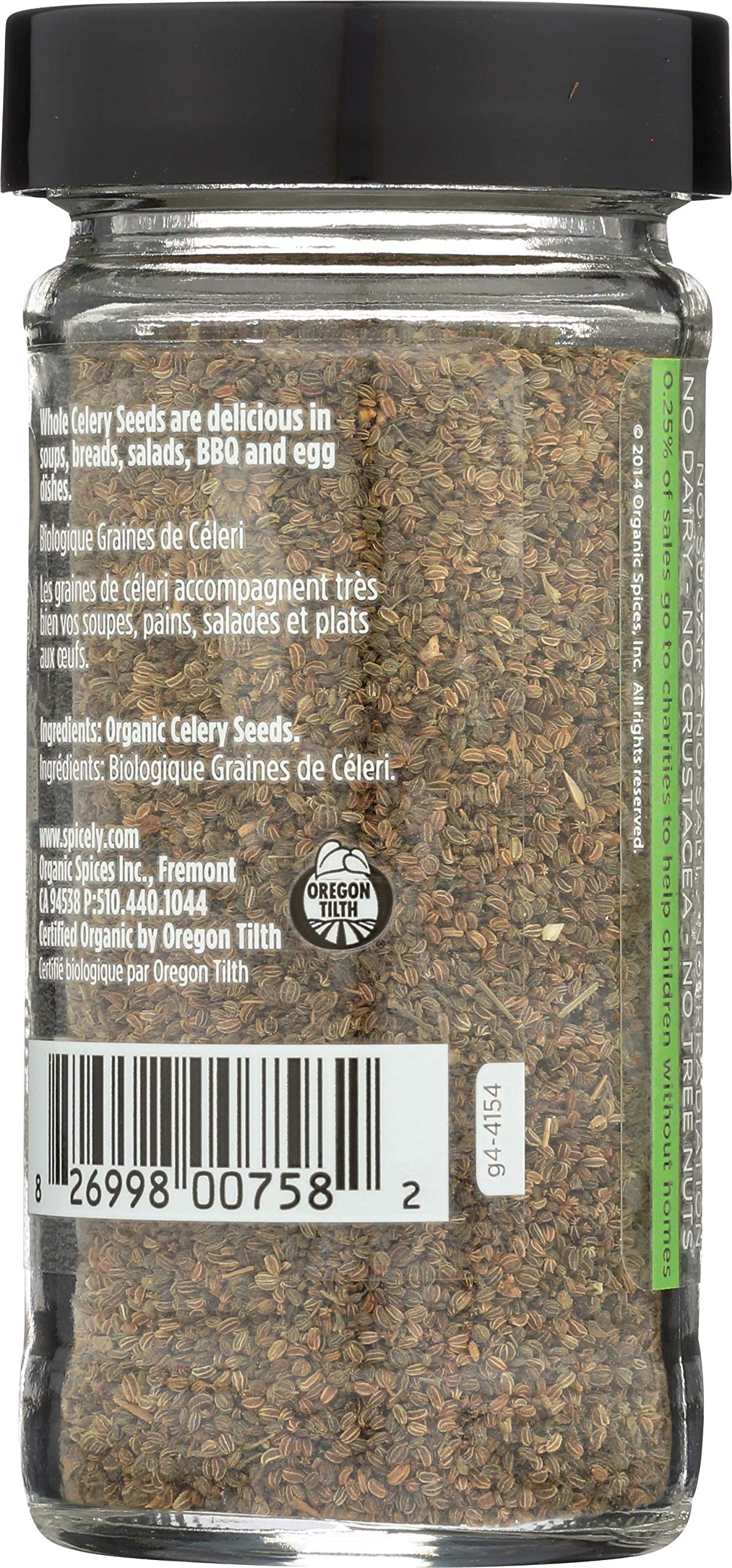 SPICELY Celery Seeds in bottle demonstrates convenient daily seasoning option.