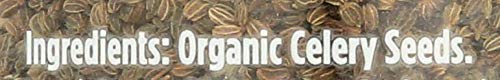 SPICELY Celery Seeds on shelf showcases organic, gluten-free, non-GMO quality.