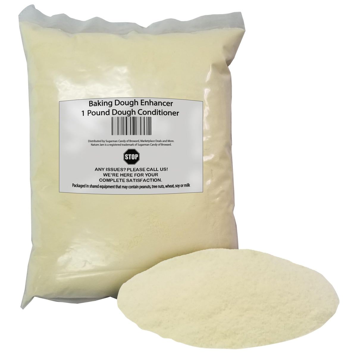 SpiceMasters Dough Enhancer in a flour bag improves dough development for breads
