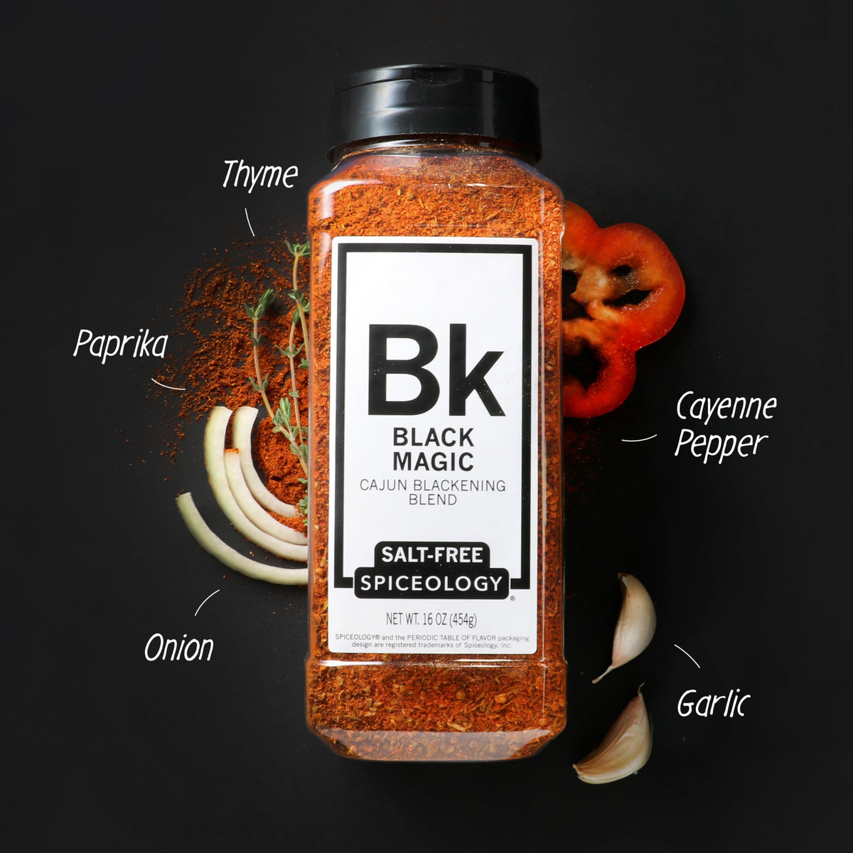 Chicken seasoned with Spiceology Black Magic, a salt-free rub for rich crust
