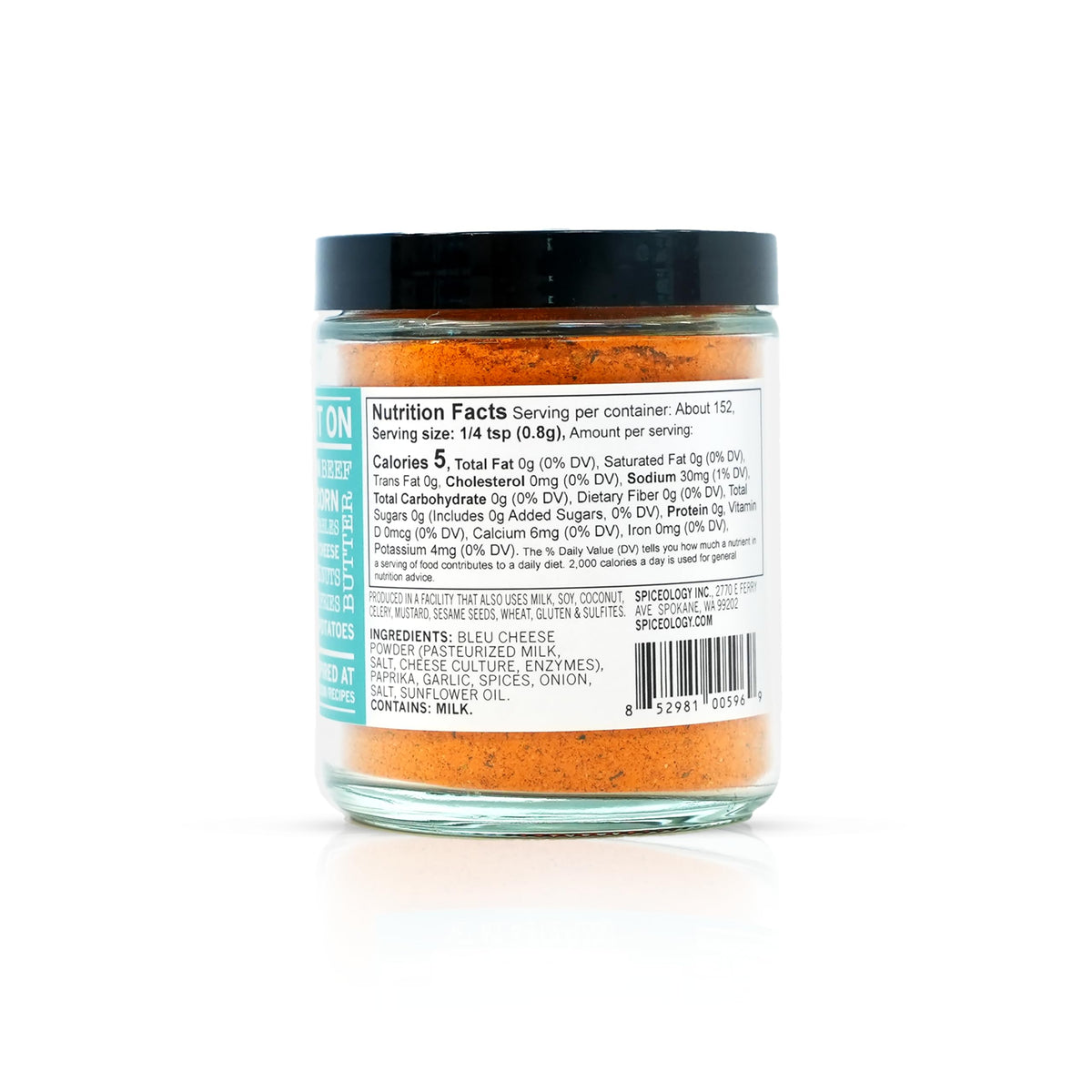 Spiceology Bleu cheese powder close-up highlights creamy umami in mix