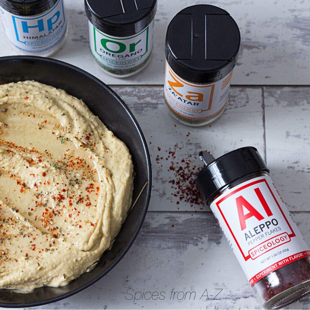 Spiceology Bulk Aleppo Pepper jar for professional kitchens
