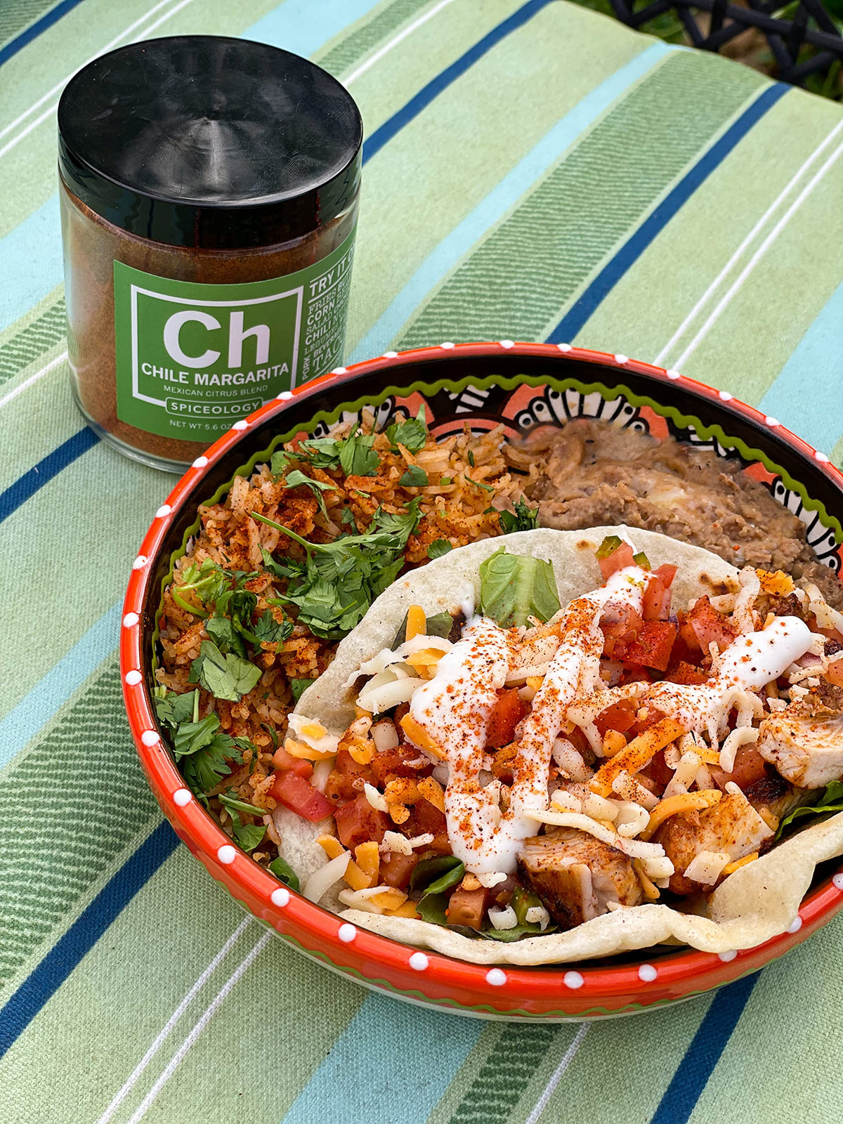 Spiceology Chile Margarita rub on pork for smoky citrus accent.