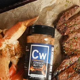 Chicken thighs seared with Cowboy Butter for a golden crust.