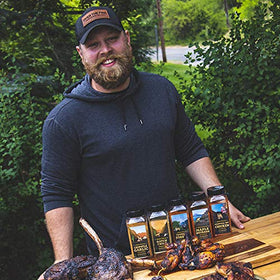 Spiceology Derek Wolf Gaucho Steakhouse Rub skewered chicken flavor boost on the grill