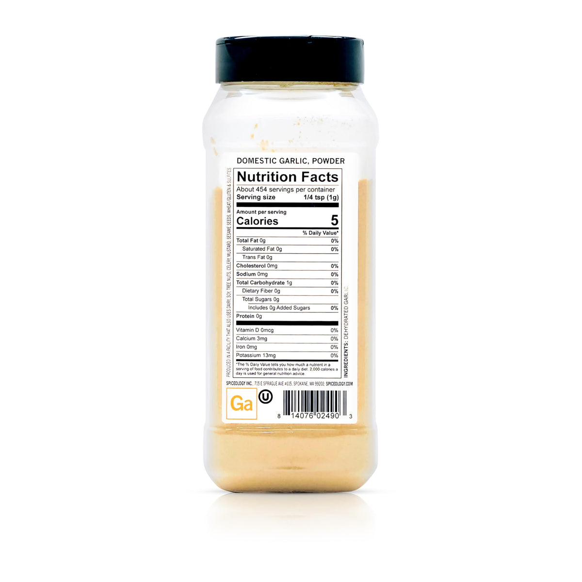 Spiceology Domestic Garlic Powder in dressings and emulsions, blends easily for even texture.