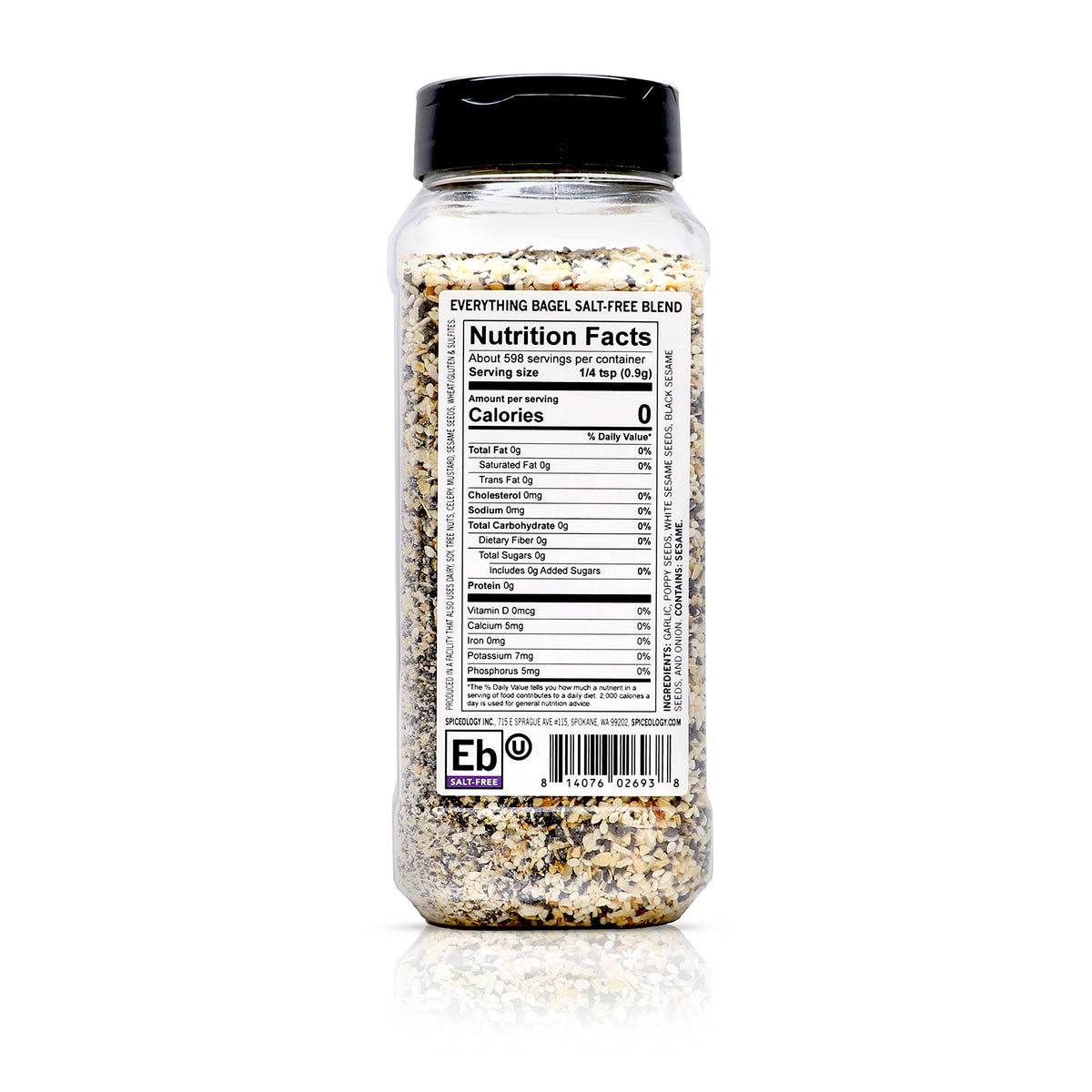 Spiceology Everything Bagel Seasoning close-up with sesame and garlic for avocado toast