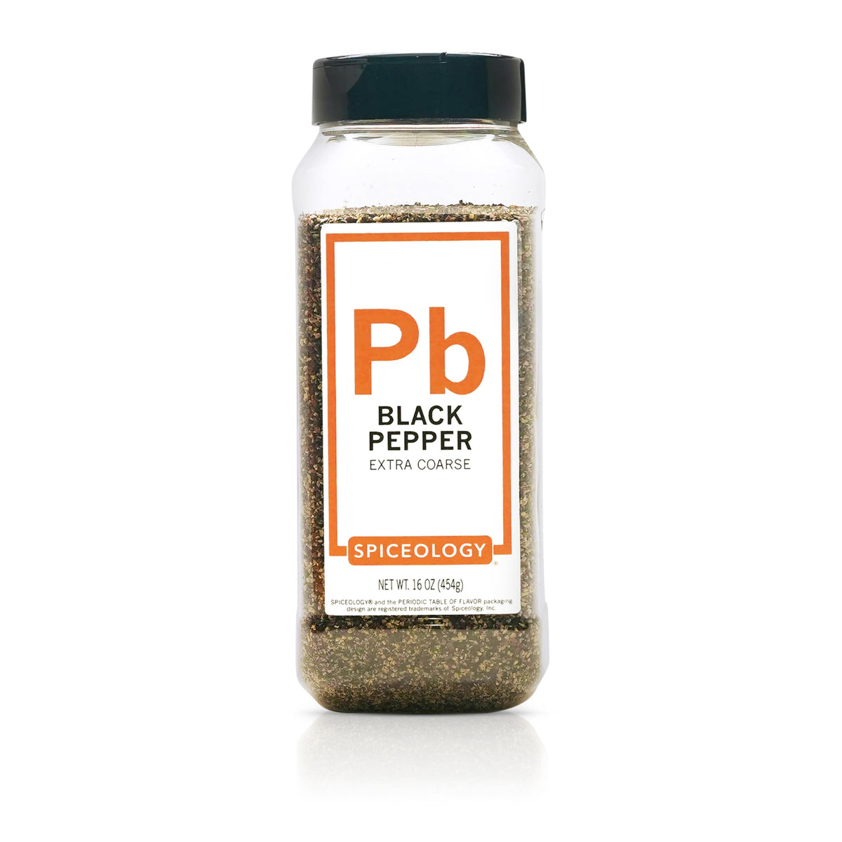 Spiceology Extra Coarse Ground Black Pepper bottle ready for bold flavor