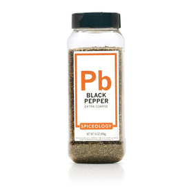 Spiceology Extra Coarse Ground Black Pepper bottle ready for bold flavor