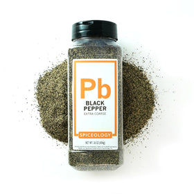 Spiceology grinder image with fresh-ground pepper for refills