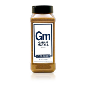 Spiceology Garam Masala bottle front, aromatic blend ready to elevate everyday cooking.