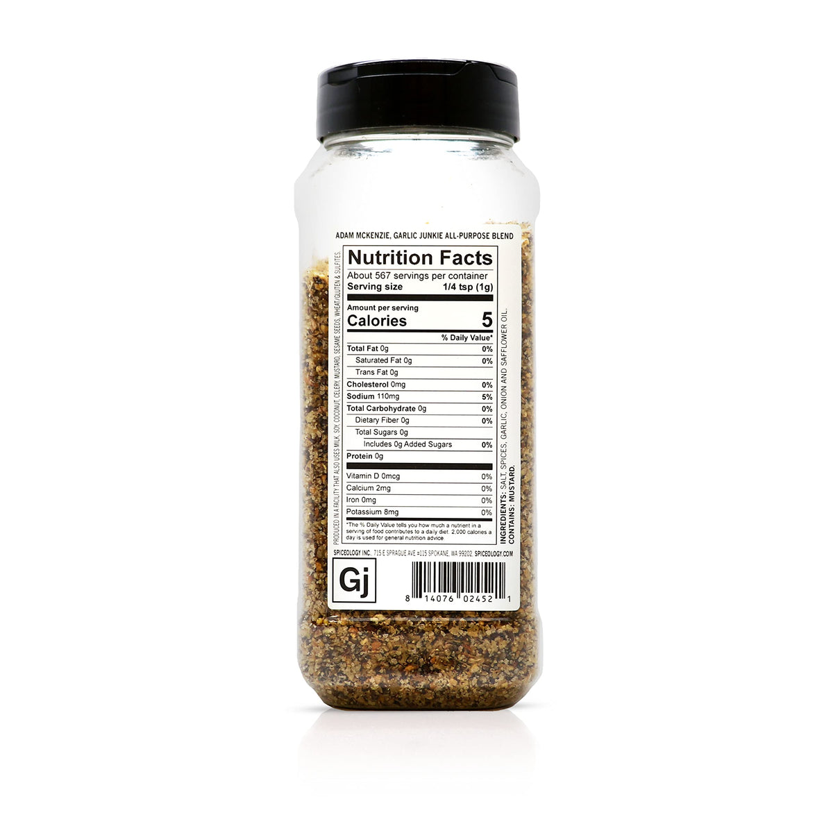 Garlic Junkie extra-coarse grind close-up highlights texture for crusts