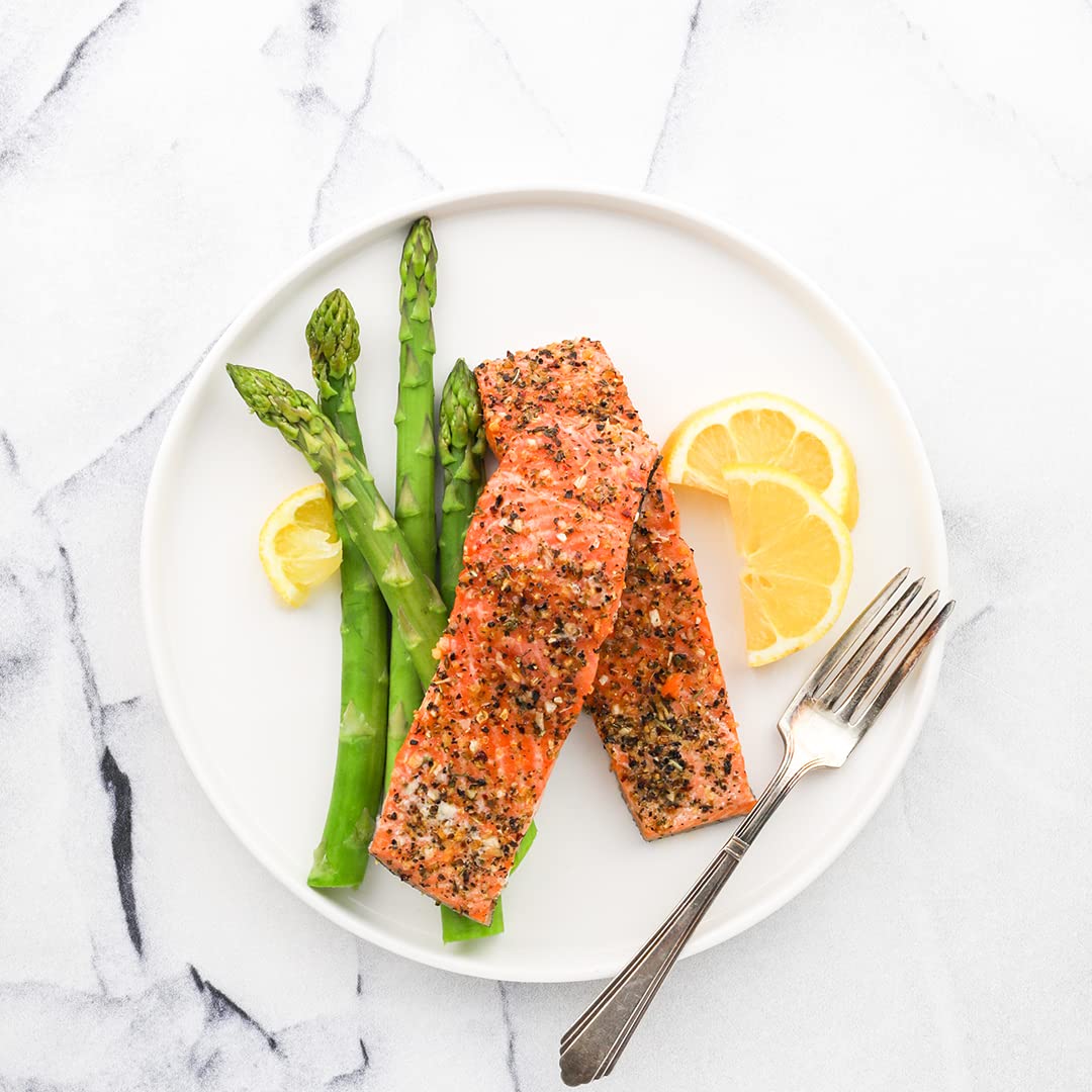 Chicken and potatoes dish seasoned with Greek Freak for Mediterranean flavor.
