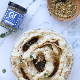 Spiceology Greek Freak gyro meat prepared with the seasoning blend.