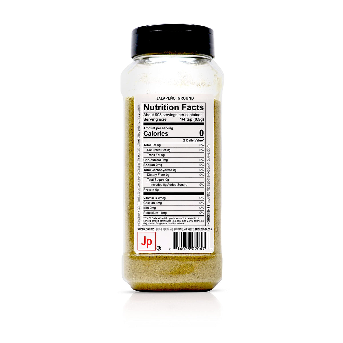 Spiceology Jalapeno Powder closeup highlights fine grind for rub blends.