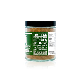 Spiceology Jamaican Jerk label on jar, ideal gift for grill lovers