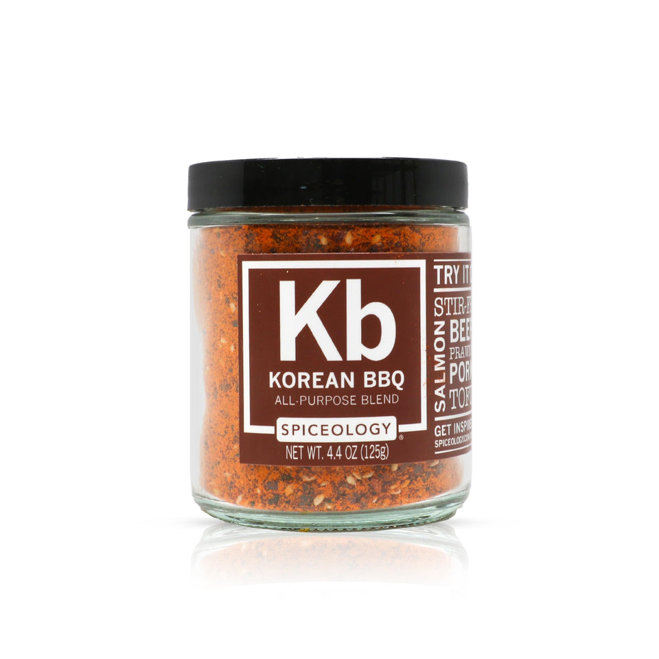 Spiceology Korean BBQ Seasoning bottle ready to elevate grilling flavor
