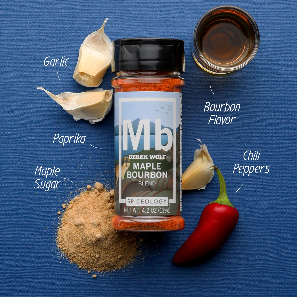 Spiceology Maple Bourbon rub on chicken wings for sweet-and-smoky wings