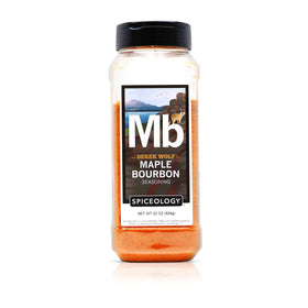 Spiceology Maple Bourbon Seasoning on ribs for smoky, sweet flavor