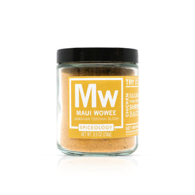 Spiceology Maui Wowee bottle with tropical scent notes for chicken marinades