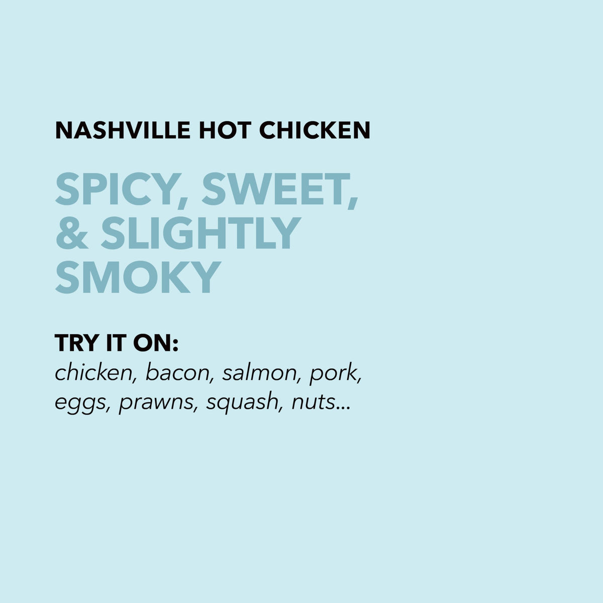 Spiceology Nashville Hot shrimp spice shot enhances seafood flavor.