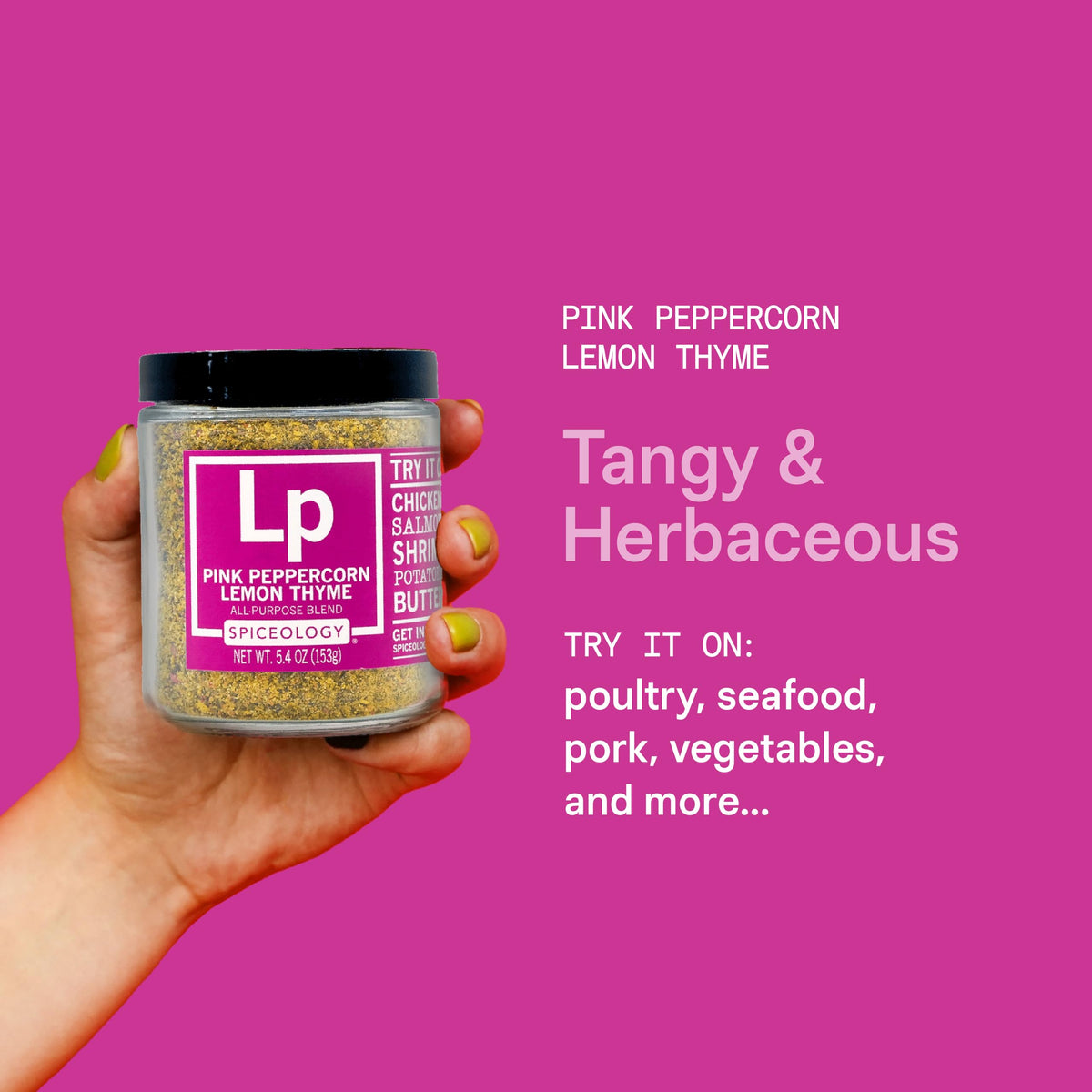 Spiceology Pink Peppercorn Lemon Thyme elevates vegetables with citrus pepper depth