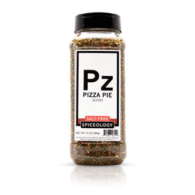 Spiceology Pizza Pie Salt Free Seasoning bottle adds bold Italian flavor without salt.