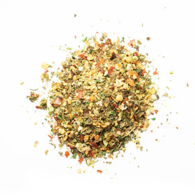 Spiceology Pizza Pie Salt-Free Seasoning on pasta sauce enhances depth and brightness.
