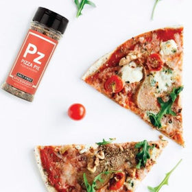 Spiceology Pizza Pie Salt-Free Seasoning with roasted vegetables delivers savory balance.