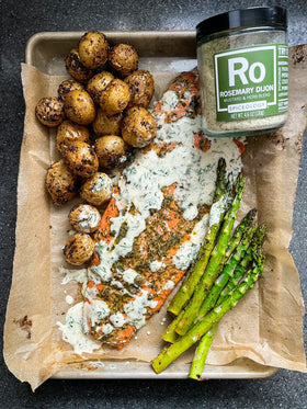 Spiceology Rosemary Dijon herb blend with tarragon and dill aroma.