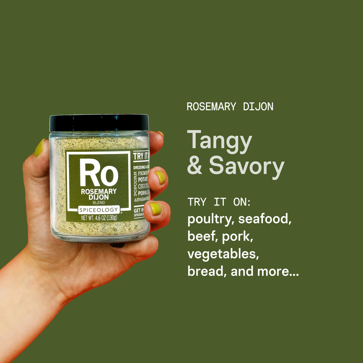 Spiceology Rosemary Dijon chicken dish with herb-forward aroma.