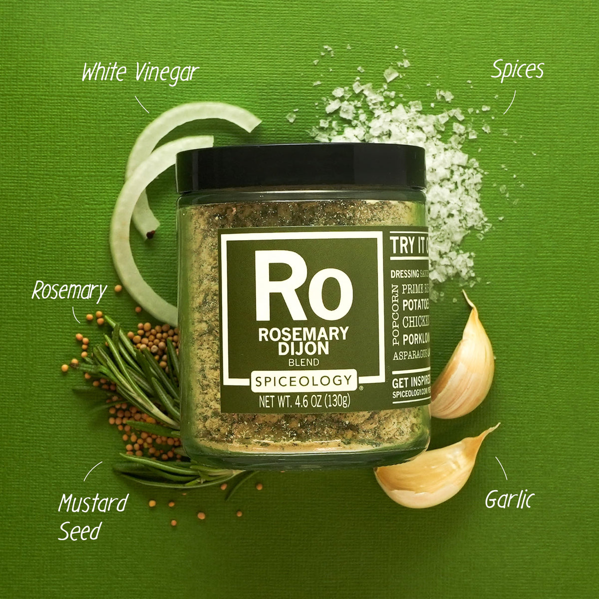 Spiceology Rosemary Dijon prime rib roast with herb crust.
