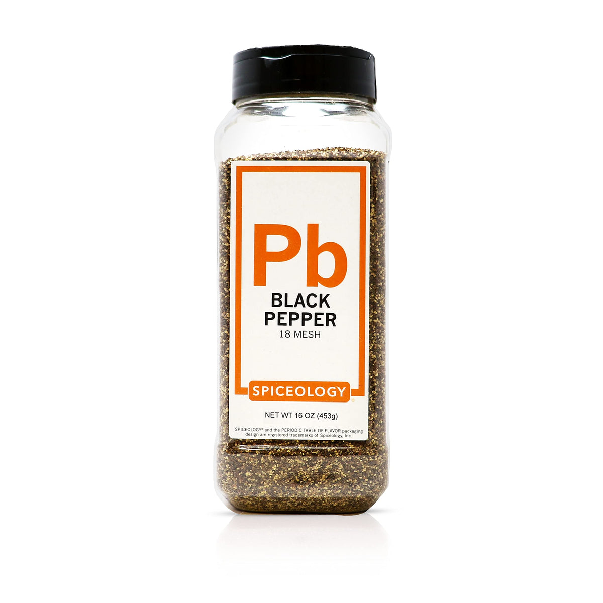 Spiceology semi-coarse black pepper bottle for bold aroma in meals