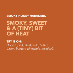 Spiceology Smoky Honey Habanero rub on grilled chicken for sweet-spicy flavor.
