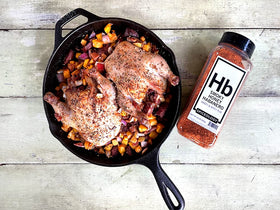Spiceology Smoky Honey Habanero rub on bacon for flavorful crisp.