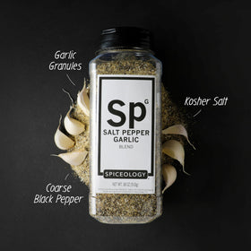 Spiceology SPG kosher salt crystals anchor the blend for balanced seasoning.