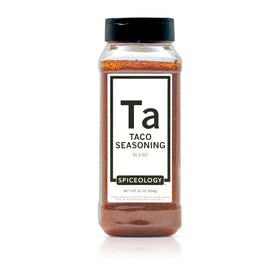 Spiceology Taco Seasoning bottle-front view for bold taco flavor