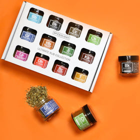 Spiceology 12-blend lineup arranged for BBQ and cooking flavor profiles.