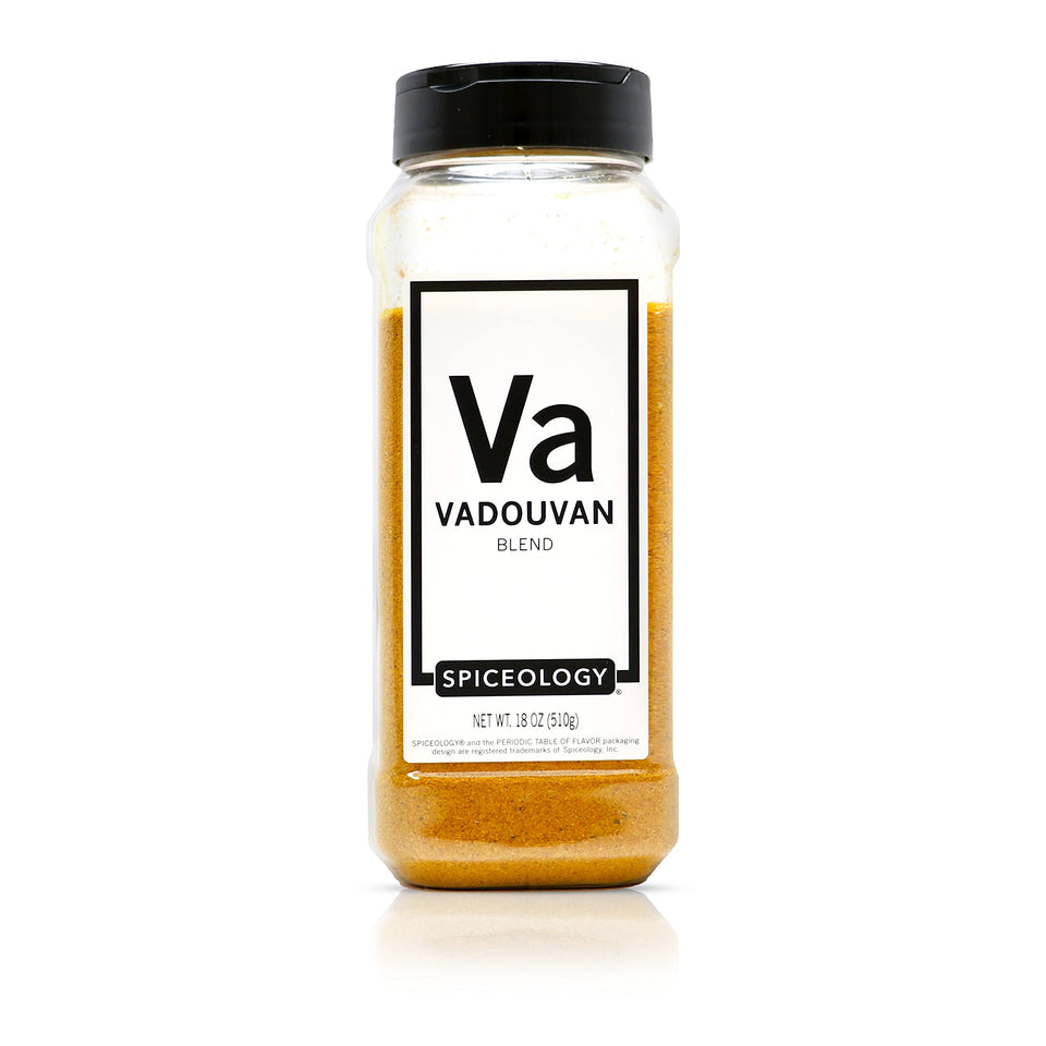 Spiceology Vadouvan wheat-free bottle ready for versatile curry cooking