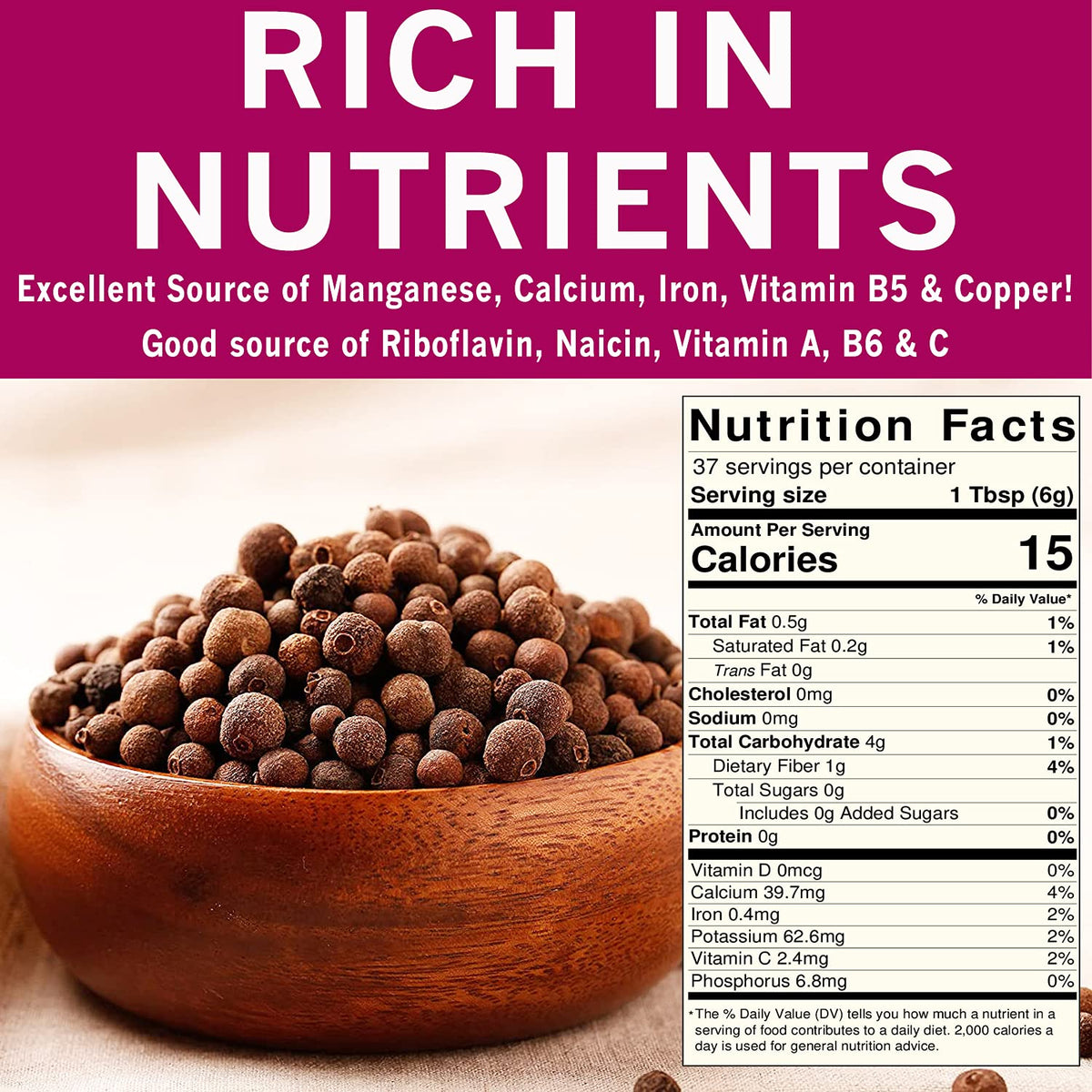 Spices Village desserts and spice cakes benefit from rich allspice notes.