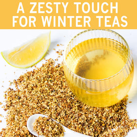 Spices Village lemon zest granules in a bowl ready to brighten dishes