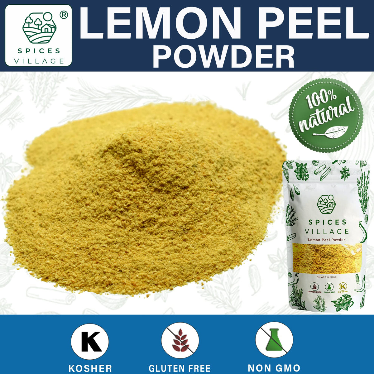 Spices Village lemon zest powder sprinkled over batter for bright citrus.