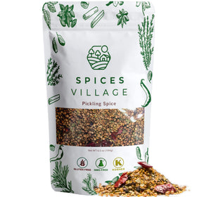 Spices Village pickling spice bulk bag front shows resealable packaging for easy storage.